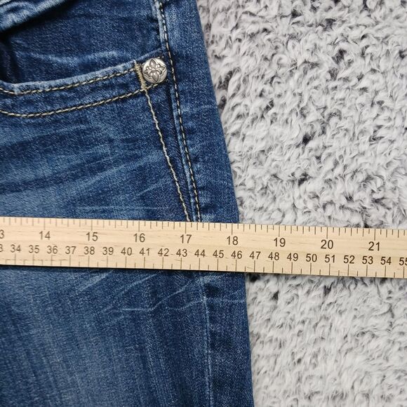 Miss Me Embellished Boot Cut Denim Jeans Women's 28. Leather Tag/ Pockets. Blue. - Picture 16 of 16